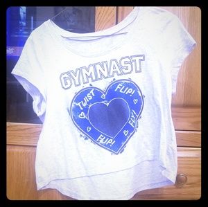 Flowing gymnast tee